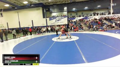 197 lbs Champ. Round 2 - Zach Weidler, Wartburg vs Kasey Gish, UW-LaCrosse