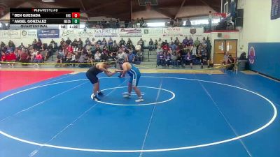 287 lbs Quarterfinal - Angel Gonzalez, Mesa vs Ben Quesada, Hayden High School