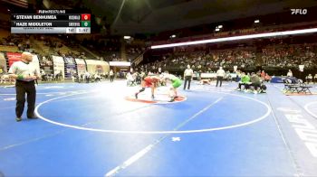 215 Class 3 lbs Quarterfinal - Stevan Benhumea, McDonald County vs Haze Middleton, Smithville