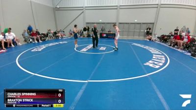 152 lbs 4th Wrestleback (16 Team) - Charles Spinning, Oregon vs Braxton Strick, Missouri