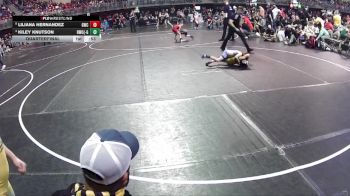 58-63 lbs Quarterfinal - Liliana Hernandez, Gering Wrestling Club vs Kiley Knutson, Hawks Wrestling Club (Lincoln) - Girls