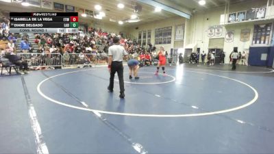 170 lbs Cons. Round 1 - Isabella De La Vega, Etiwanda vs Diane Delgado, La Sierra