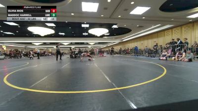 62 lbs Consi Of 8 #2 - Olivia Rios, Badboy Wrestling vs Maddoc Harrell, Lawc