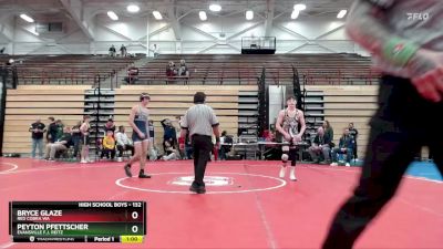 132 lbs Cons. Semi - Peyton Pfettscher, Evansville F.j. Reitz vs Bryce Glaze, Red Cobra WA