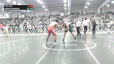 285 lbs Consi Of 8 #2 - Tyce Cole, FL vs Gunnar Wenneker, MO