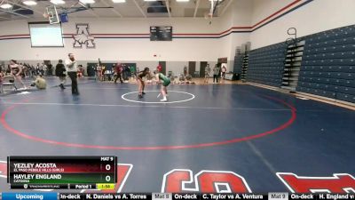 100 lbs Round 1 - Hayley England, Catoosa vs Yezley Acosta, El Paso Pebble HIlls (Girls)