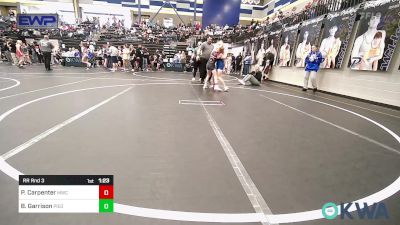 80-85 lbs Rr Rnd 3 - Paisleigh Carpenter, Midwest City Bombers vs Blakeleigh Garrison, Piedmont