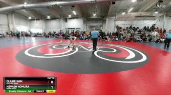 130 lbs Cons. Round 4 - Nevaeh Nomura, Mesa Ridge vs Claire Shin, Palmer Ridge