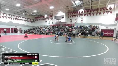 100 lbs Quarterfinal - Lincoln Prather, Lakeside (Nine Mile) vs Ashton Dornquist, Deer Park