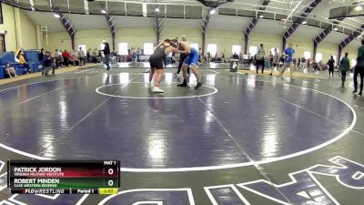 149 lbs Champ. Round 1 - Robert Minden, Case Western Reserve vs Patrick Jordon, Virginia Military Institute