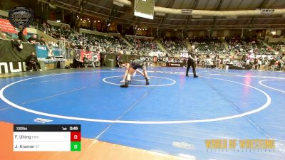 130 lbs Consi Of 4 - Forrest Uhing, Powerhouse Wrestling Club vs Jacob Kramer, Steller Trained