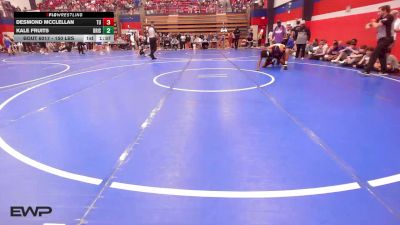 150 lbs Round Of 16 - Desmond McClellan, Tulsa Union vs Kale Fruits, Bristow