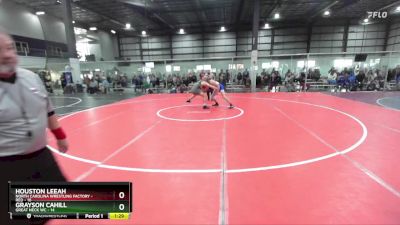 157 lbs Round 3 (4 Team) - Houston Leeah, NORTH CAROLINA WRESTLING FACTORY - RED vs Grayson Cahill, GREAT NECK WC