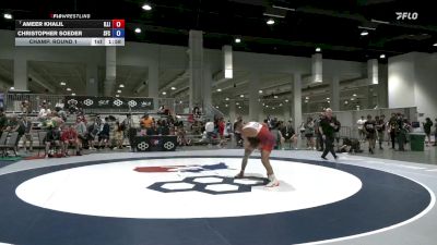 85 lbs Champ. Round 1 - Ameer Khalil, Illinois vs Christopher Soeder, Seasons Freestyle Club