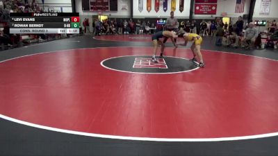 120 lbs Cons. Round 3 - Levi Evans, Mount Pleasant vs Rowan Berndt, Burlington Notre Dame
