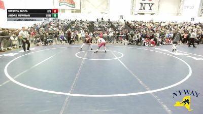 144 lbs Champ. Round 2 - Weston Nicol, HF-L Youth Wrestling vs Andre Newman, Black Belt Wrestling Academy