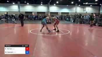 70 kg Prelims - Steve Horton, NB Elite vs Marc Cecconi, Glynn Coastal Rattler Wrestling Club