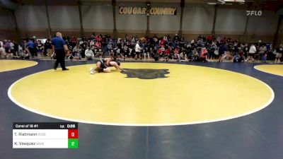 193 lbs Consi Of 16 #1 - Tyler Rietmann, Roseburg (OR) vs Kai Vasquez, Bakersfield