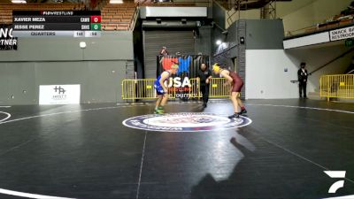 Junior Boys - 157 lbs Cons. Round 2 - Xavier Meza, Calaveras Wrestling vs Jesse Perez, South Hills High School Wrestling