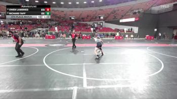 130 lbs 5th Place Match - Richard Taff, Kaukauna Wrestling Club vs Owen Lambries, Holmen Viking Wrestling Club