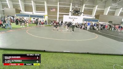 58-63 lbs Round 2 - Kalani Barabin, Arizona vs Clara Gutierrez, Falcon WC