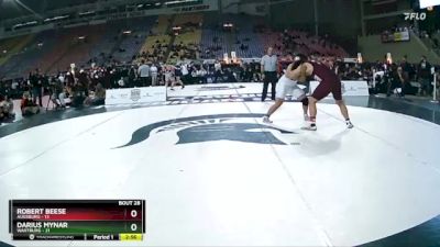 285 lbs Placement Matches (16 Team) - Tyler Raway, Augsburg vs Darius Mynar, Wartburg