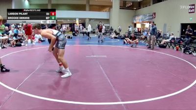 126 lbs Quarters & 3rd Wb (32 Team) - Brooke Derjike, Morris Fitness Purge vs Larson Pilant, Funky Boyz