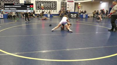 145-158 lbs Rr Rnd 1 - Isabella Schneider, Hickory vs Emma Torrell, Redbank WC