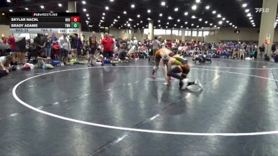 157 lbs Round 2 (6 Team) - Skylar Hackl, Black Hive #3 vs Brady Adams, Trojan WA