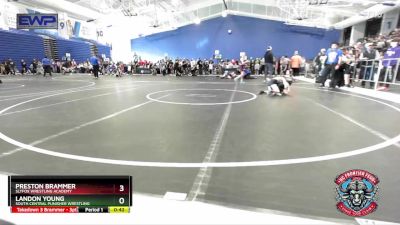 52 lbs Quarterfinal - Landon Young, South Central Punisher Wrestling vs Preston Brammer, SlyFox Wrestling Academy