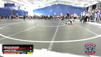 52 lbs Quarterfinal - Landon Young, South Central Punisher Wrestling vs Preston Brammer, SlyFox Wrestling Academy