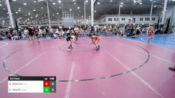 115 lbs 3rd Place - Aaryan Sharma, Revival Orange vs Keaghan Hewitt, Team Nauman Wrestling Club Blue