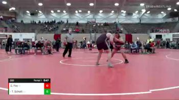 285 lbs Semifinal - Tyler Schott, Center Grove vs Collin Foy, Hanover Central