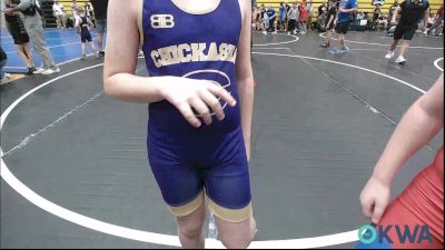 100 lbs Consi Of 8 #1 - Jett McConnell, Chickasha Youth Wrestling vs Reed Stephenson, Chandler Takedown Club