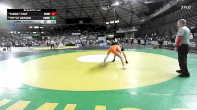 Boys 1A 106 lbs Cons. Round 3 - Victor Aragon, Omak vs Lukas Tracy, Kalama