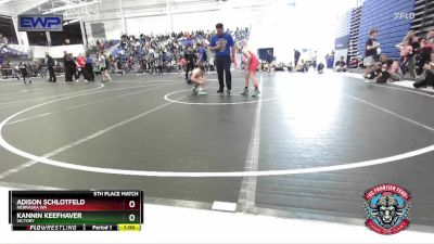 82 lbs 5th Place Match - Adison Schlotfeld, Nebraska WA vs Kannin Keefhaver, Victory