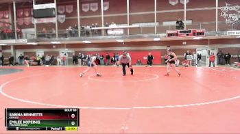 126 lbs Semifinal - Emilee Kopeinig, Thunder Ridge vs Sabina Bennetts, Challis