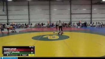 64 lbs Round 3 - Garrett Williams, Iowa Black vs Bowen Lefler, NCWAY National Team