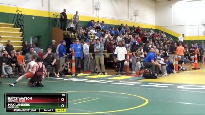 113 lbs Cons. Round 2 - Rayce Watson, Jonathan Alder vs Max Landers, Anderson
