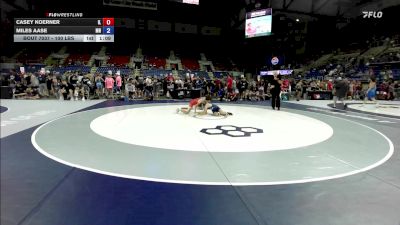 100 lbs Cons. Sub-rd Of 32 - Casey Koerner, IL vs Miles Aase, MN