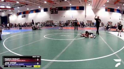 58/63/67 Round 5 - Marco Mosley, Heritage Pioneers Wrestling Cl vs Jase Wimer, Red Pride Wrestling Academy