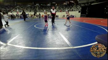 45 lbs 2nd Place - Ruby Kate Richards, Texas Select Wrestling vs Dilynn Burch, Team Tulsa Wrestling Club