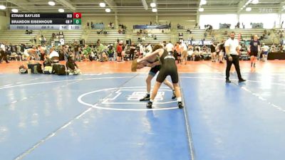 113 lbs Rr Rnd 3 - Ethan Bayliss, Indiana Outlaws White - HSB vs Brandon Eisenhour, 4M Power - HSB
