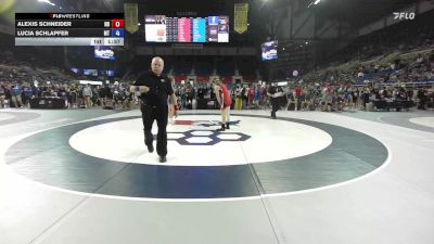 130 lbs Cons. Rd Of 32 - Alexis Schneider, ND vs Lucia Schlapfer, MT