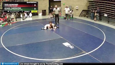 54 lbs Quarterfinal - Tate Quinones, Canyon View Falcons vs Ryker Carpenter, Zion Thunder Wrestling Club