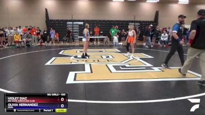 100 lbs Round 1 - Violet Diaz, Big Game Wrestling Club vs Olivia Hernandez, Iowa