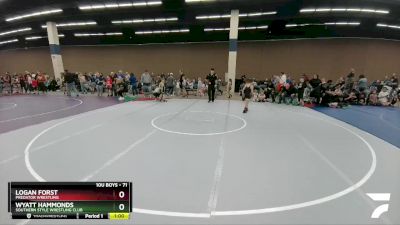 71 lbs Round 1 - Logan Forst, Predator Wrestling vs Wyatt Hammonds, Southern Style Wrestling Club