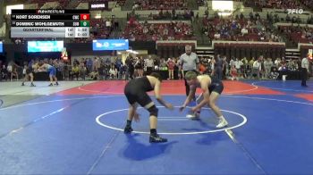 145 lbs Quarterfinal - Dominic Wohlgemuth, Catahoula Wrestling vs Kort Sorensen, Cody Wrestling Club