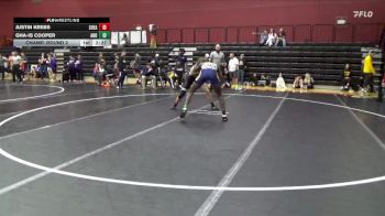 157 lbs Champ. Round 2 - Gha-is Cooper, Andrew College vs Justin Krebs, Southeastern