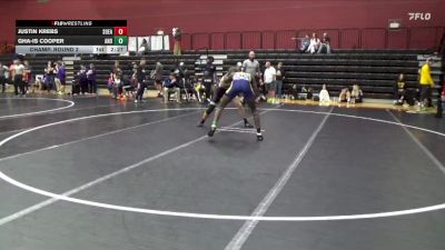 157 lbs Champ. Round 2 - Gha-is Cooper, Andrew College vs Justin Krebs, Southeastern